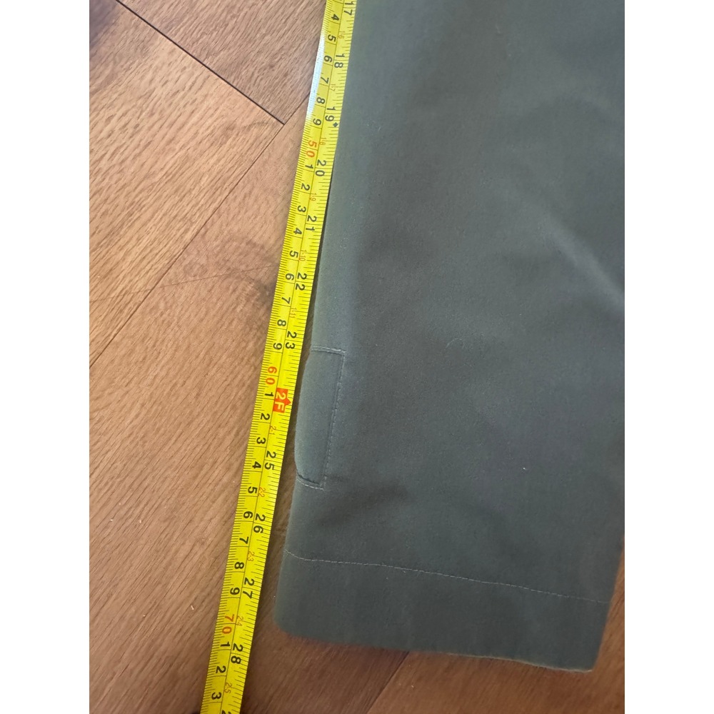 LL Bean Womens Petite Small Long Hooded Rain Trench Coat Olive Green OHJ63 - Picture 6 of 16